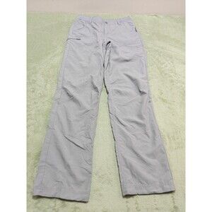 Cabelas No Fly Zone Womens Sz 6 Gray Convertible Roll Tab Hiking Pants Read